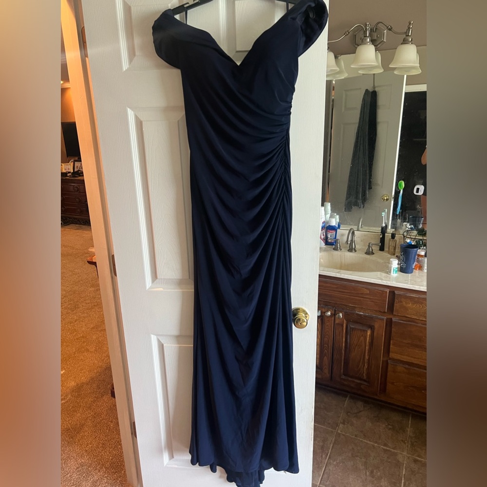 Navy prom dress